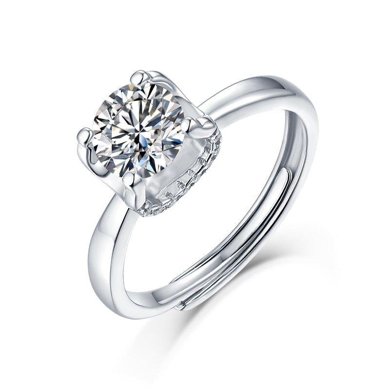 LANjewels Alistar Moissanite Engagement Ring