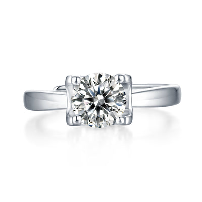 LANjewels Alistar Moissanite Engagement Ring