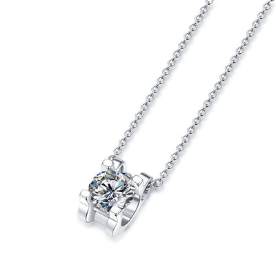 LANjewels Smart Bull Head Moissanite Pendant 1.0 ct