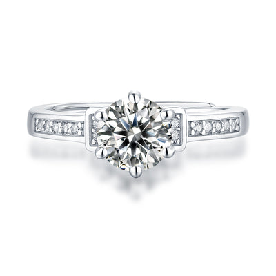 LANjewels Love Moissanite Engagement Ring