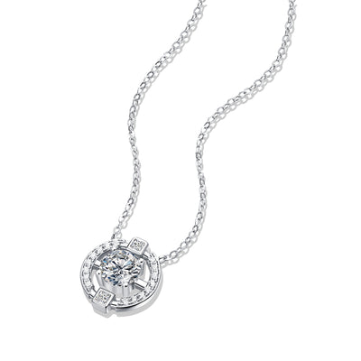 LANjewels Destiny Moissanite Pendant Necklaces 1.0ct