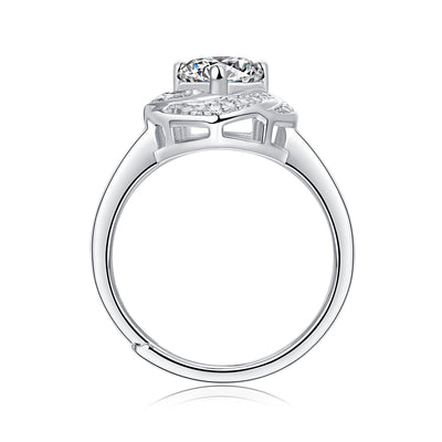 LANjewels Miss You Moissanite Engagement Ring 1.0 ct