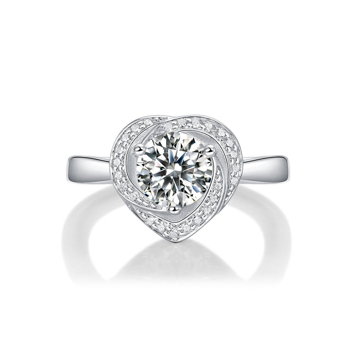 LANjewels Miss You Moissanite Engagement Ring 1.0 ct