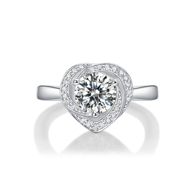 LANjewels Miss You Moissanite Engagement Ring 1.0 ct