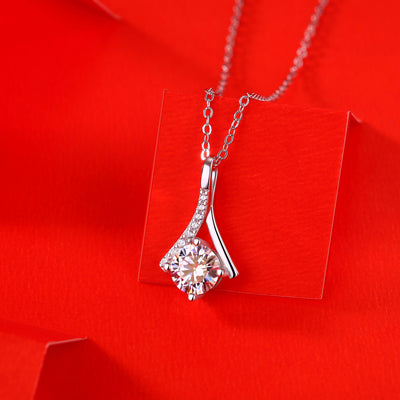 LANjewels Angelos Moissanite Pendant Necklaces 1.0ct