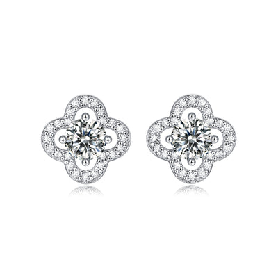 LANjewels Lucky Clover Moissanite Stud Earrings (1.0 ct.tw.)