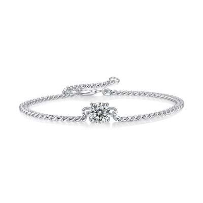 Lanjewels Classic Moissanite Bracelet 0.5 ct