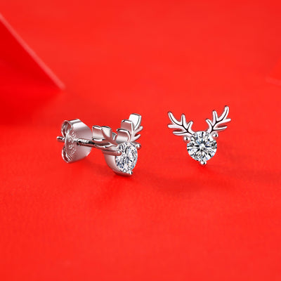 LANjewels Antler Moissanite Stud Earrings (0.6 ct.tw.)