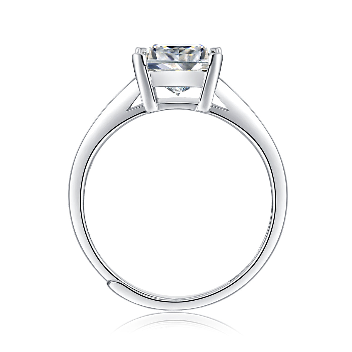 LANjewels Selection Princess Moissanite Engagement Ring