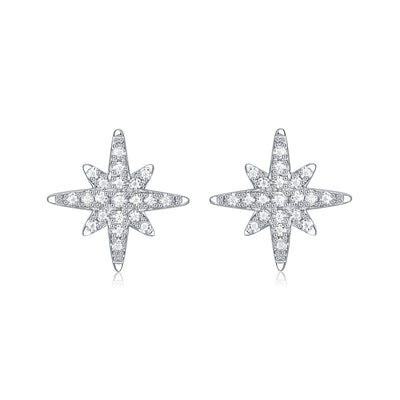 LANjewels Starburst Moissanite Stud Earrings (0.18 ct.tw.)