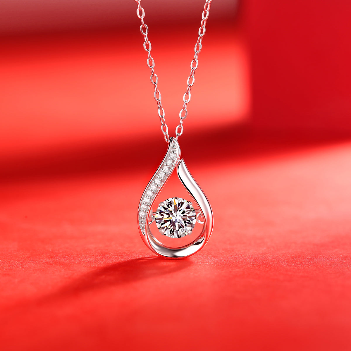 LANjewels Smart Moissanite Pendant Necklaces 1.0ct