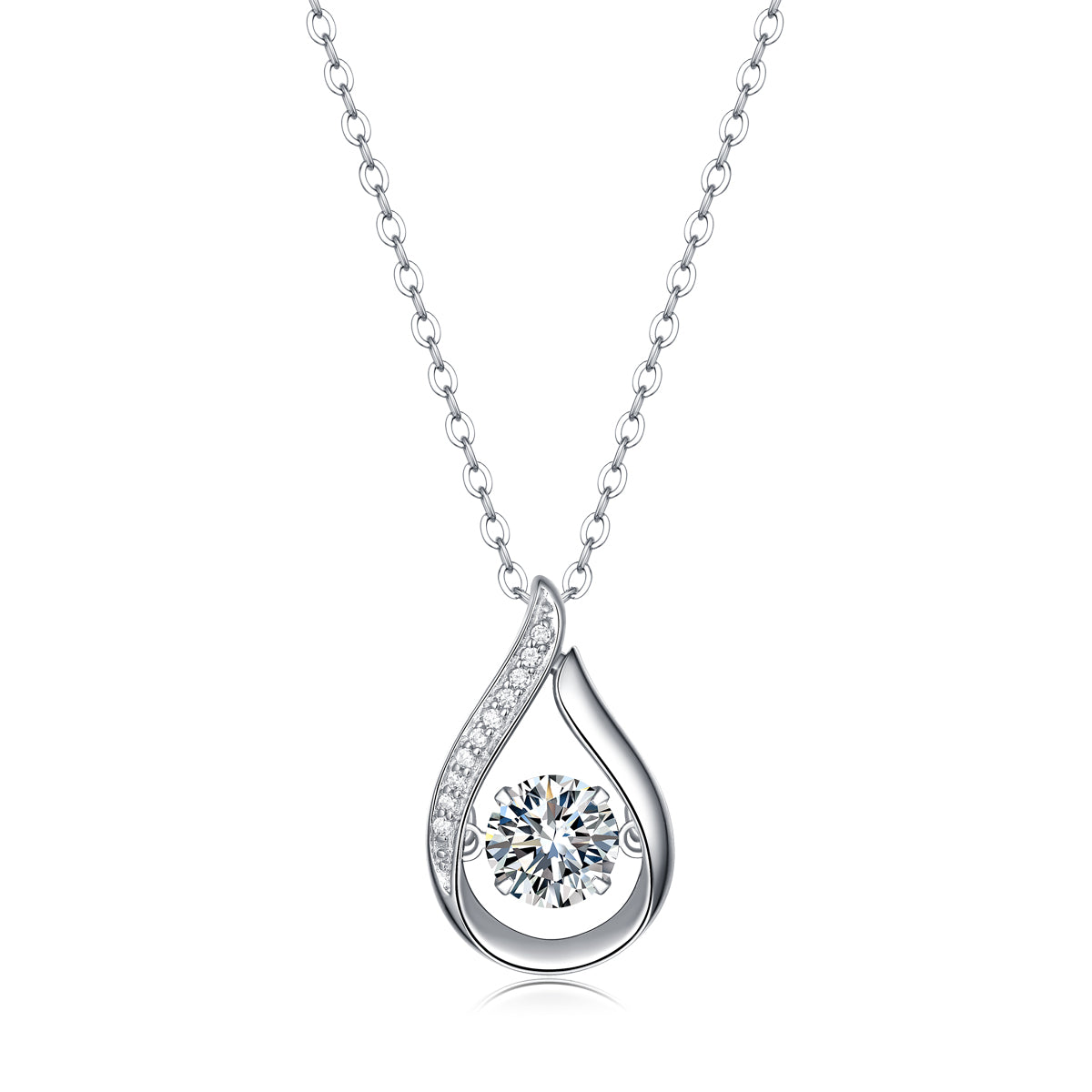 LANjewels Smart Moissanite Pendant Necklaces 1.0ct