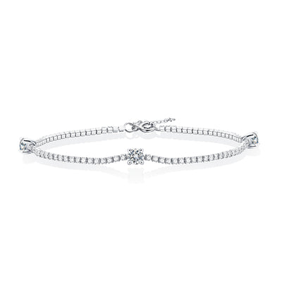 Lanjewels Classic Moissanite Tennis Bracelet (0.9 ct. tw.)