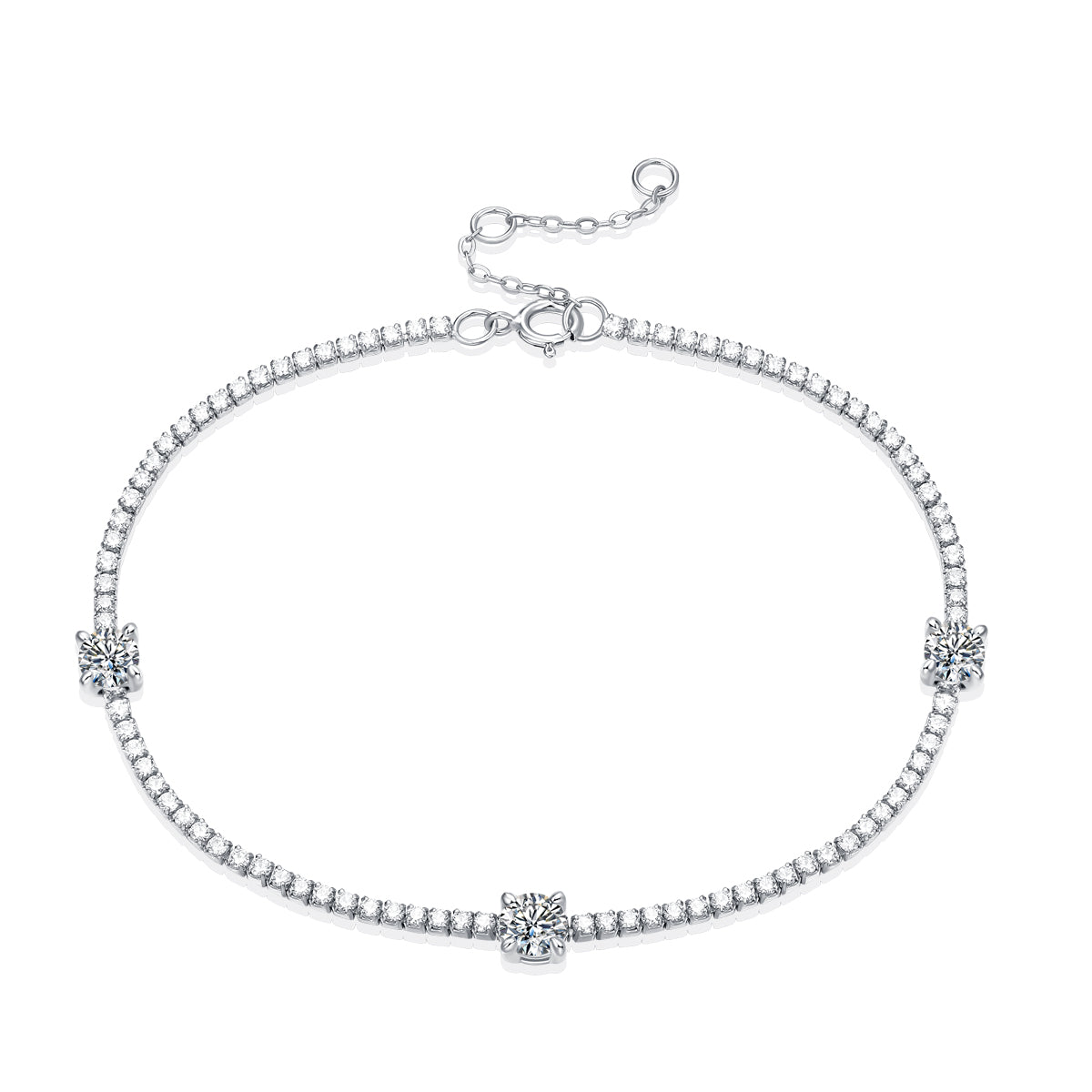 Lanjewels Classic Moissanite Tennis Bracelet (0.9 ct. tw.)