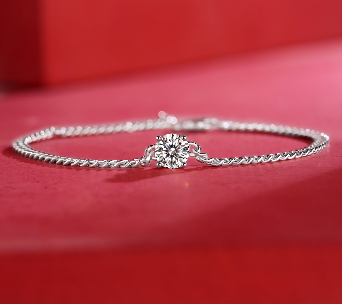 Lanjewels Classic Moissanite Bracelet 0.5 ct