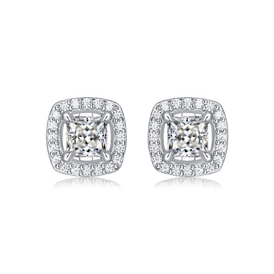 LANjewels Cushion Shape Moissanite Stud Earrings (1.0 ct.tw.)