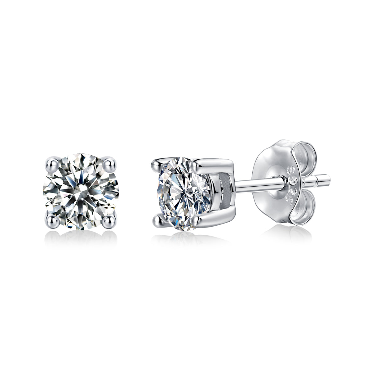 LANjewels Hestia Moissanite Stud Earrings (1.0 ct.tw.)