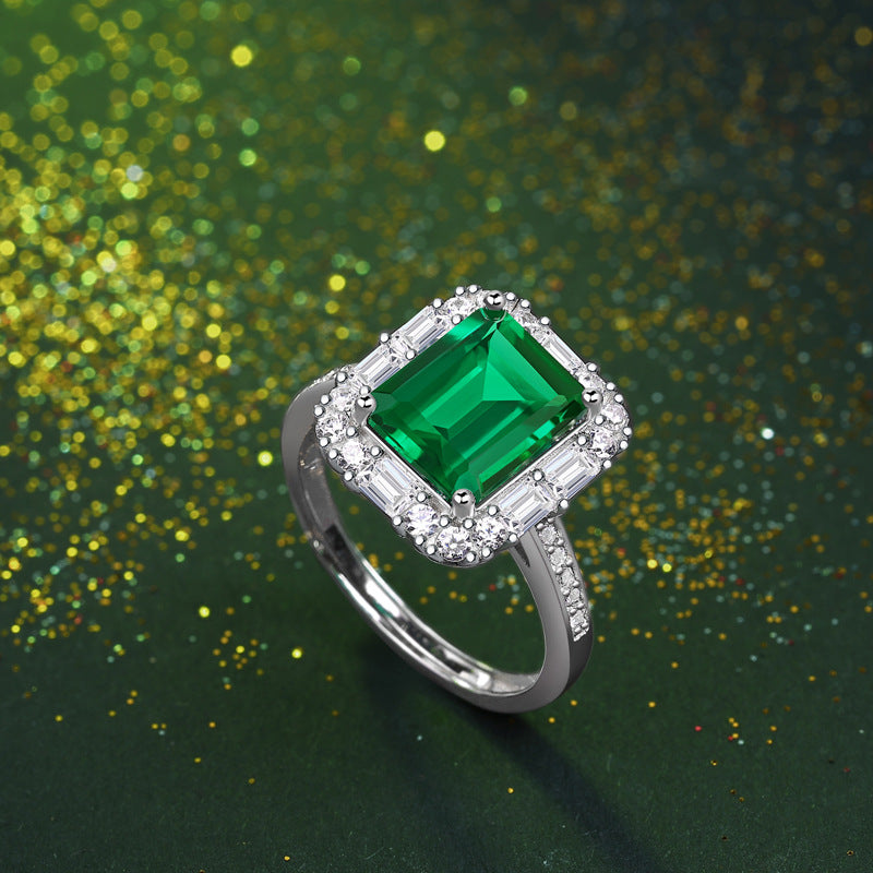 LANjewels Designer Emerald Gemstone Ring 3.0 ct