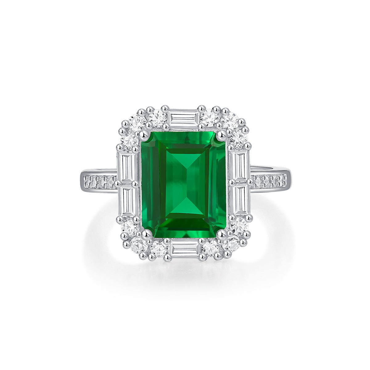 LANjewels Designer Emerald Gemstone Ring 3.0 ct