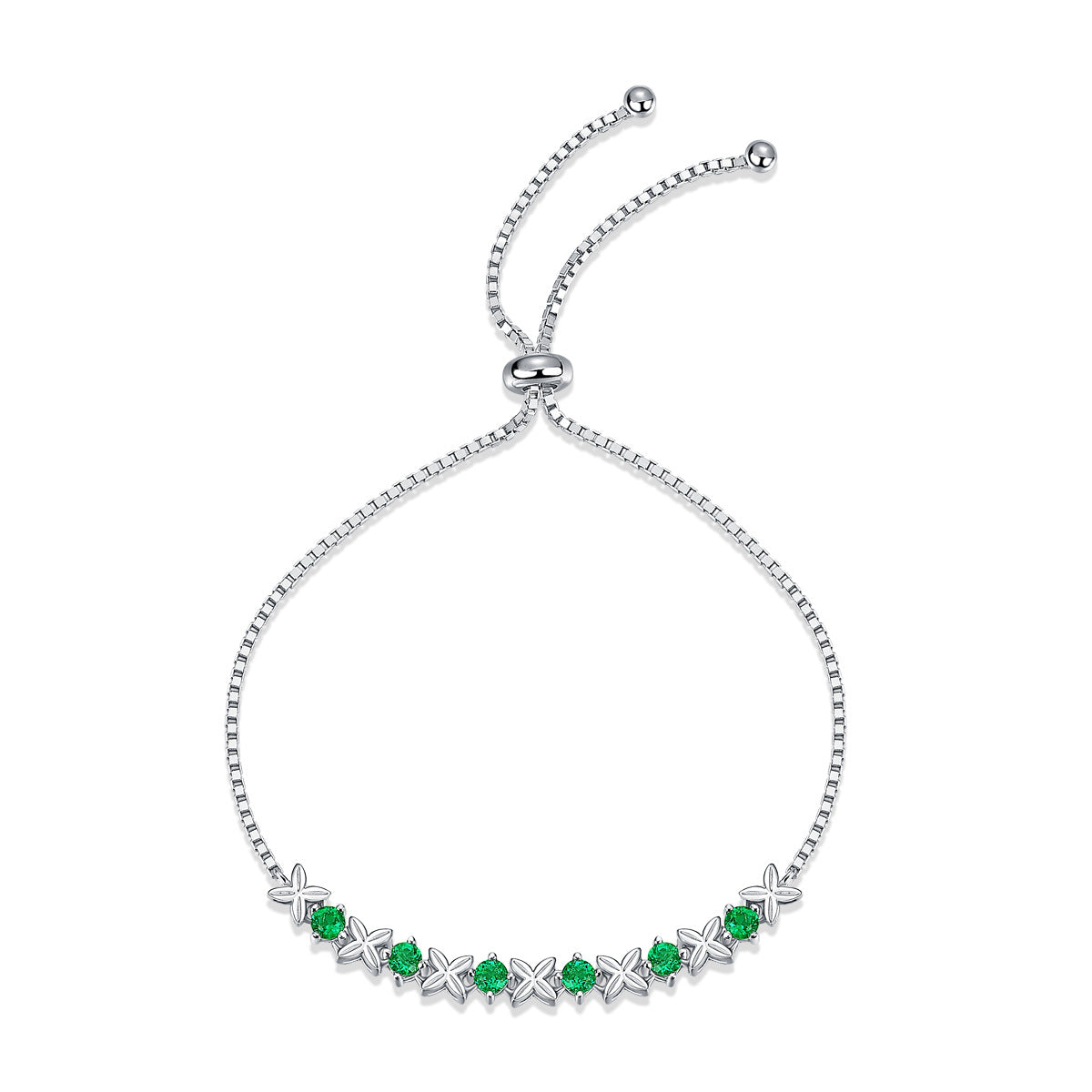 Lanjewels Selection Gemstone Emerald Bracelet 1.8 ct