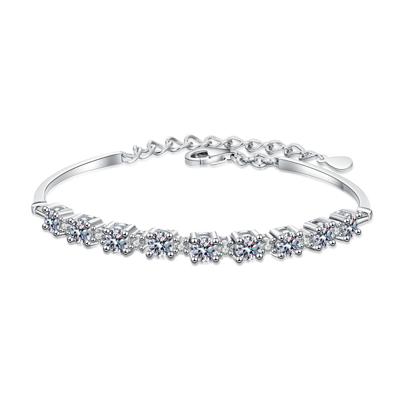 Lanjewels Fashion Moissanite Diamond Tennis Bracelet 2.7 ct