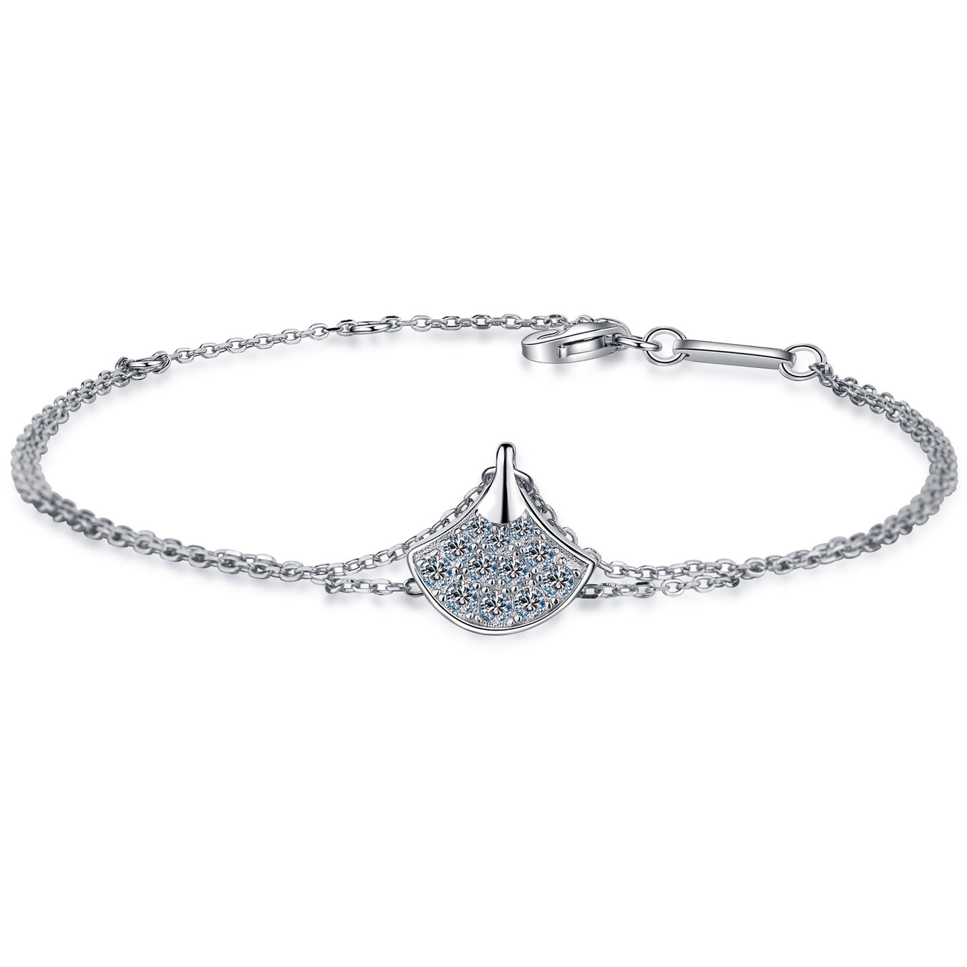 Lanjewels Petticoat Moissanite Diamond Bracelet 0.57 ct