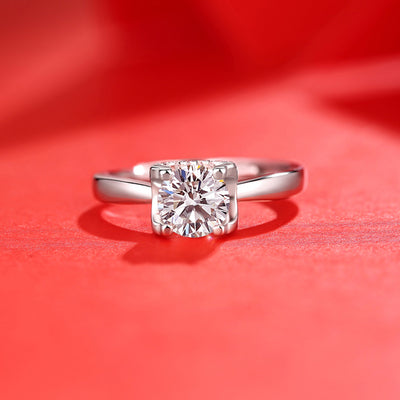 LANjewels Alistar Moissanite Engagement Ring